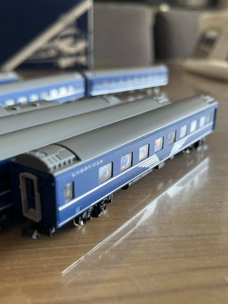 KATO 鉄道模型 Nゲージ 24系銀帯　7両セット　TOMIXケース新品付
