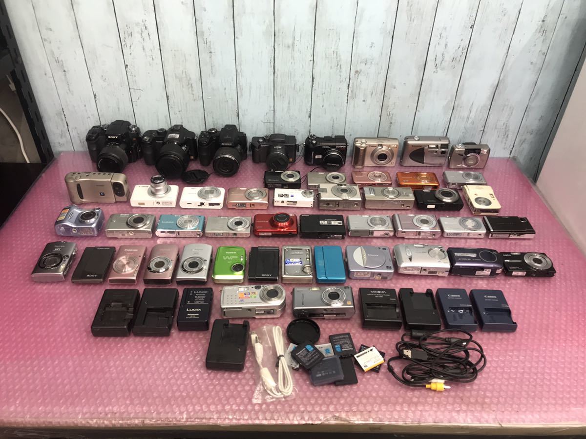 Canon/SONY/OLYMPUS など デジタルカメラ 計47台まとめ(31台バッテリー