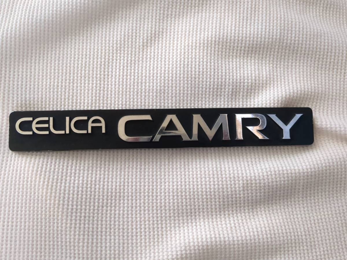 送料185】希少 セリカカムリ CELICA CAMRY エンブレム 旧車 レトロ 