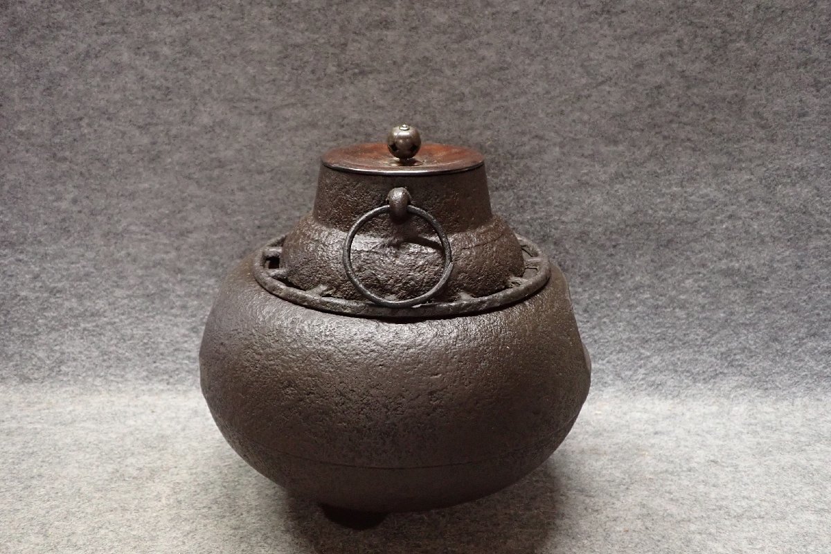 茶道具 茶釜 高橋敬典 瓢 ☆083158 茶道具 茶釜 ☆ 小釜 人間国宝⁄釡