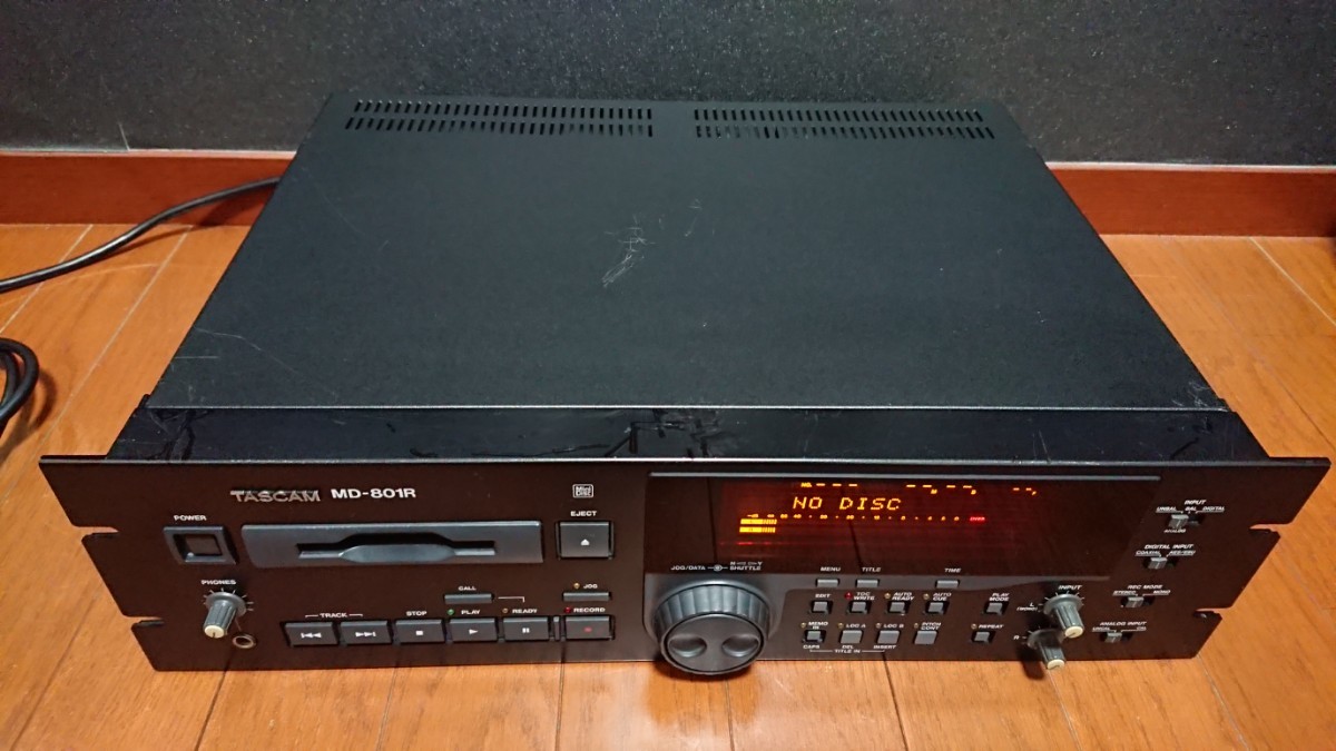 TASCAM MD-801R MDデッキ（ジャンク） TASCAM MD-801R MDデッキ