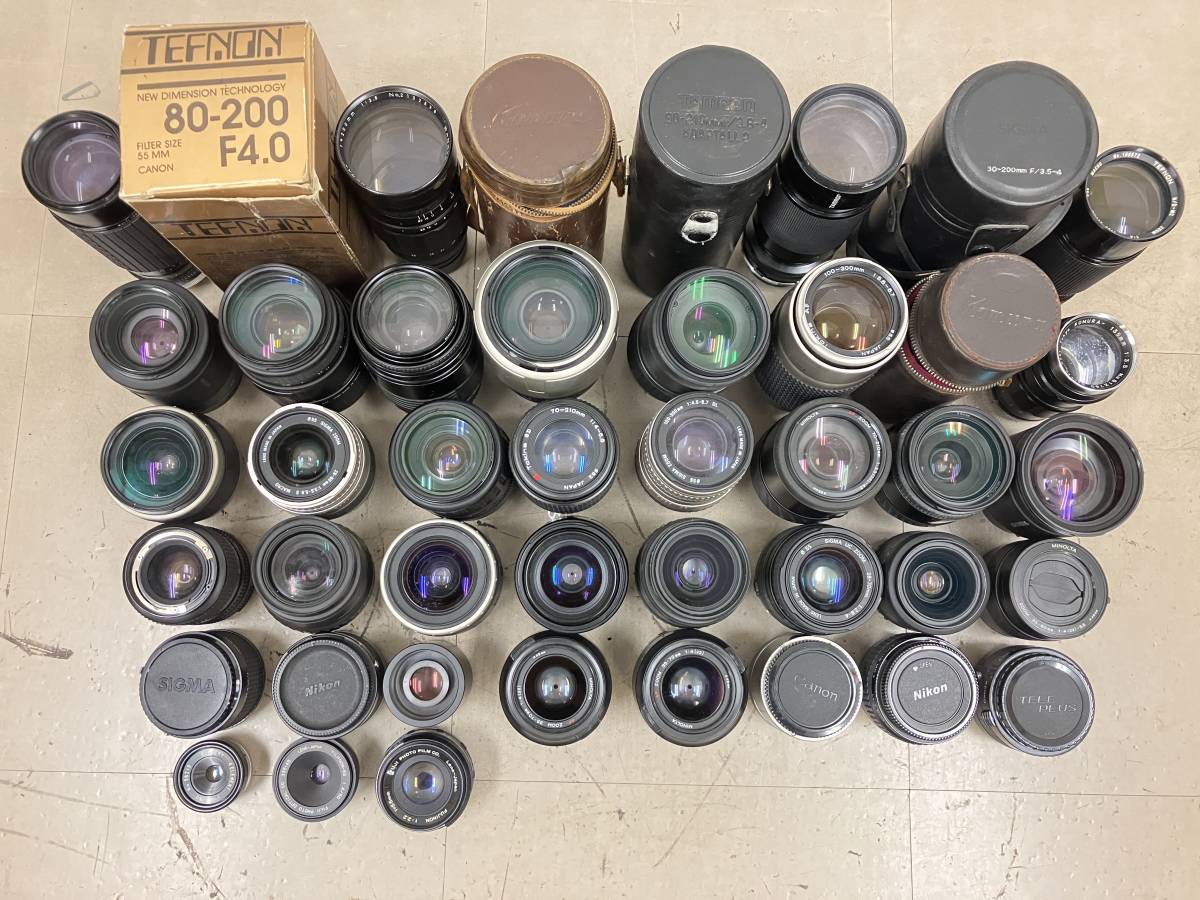 レンズ　まとめ　ジャンク? ⑬Canon zoomレンズ、レンズフィルター、ストロボ、露出計など（※動作