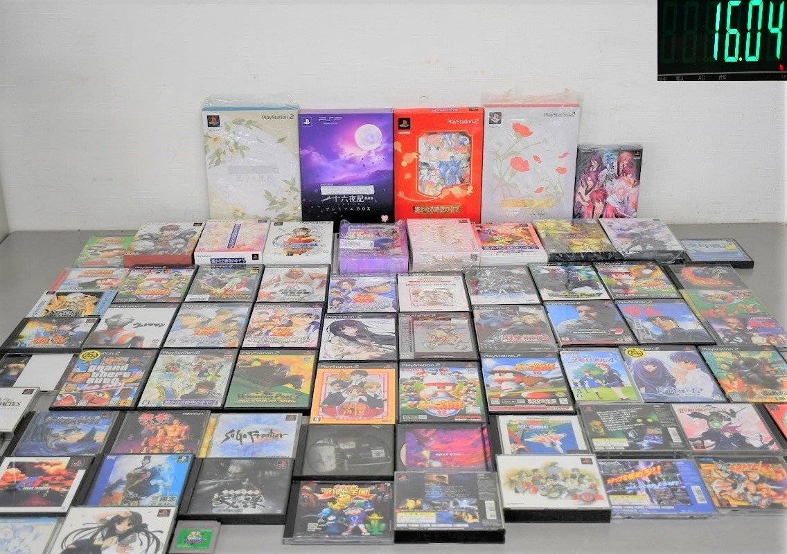 NY9-2【現状品】ゲームソフトまとめ　総重量：約16㎏　ゲームソフト　プレステ１ 2　PSP　ゲーム　プレイステーション　中古品　長期保管品
