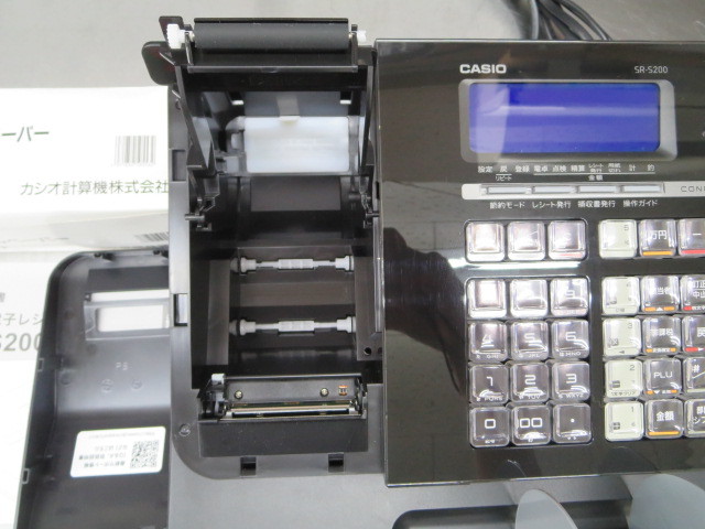 CASIO カシオ 電子レジスター SR-S200BK 中古 ※感熱紙ロールペーパー5