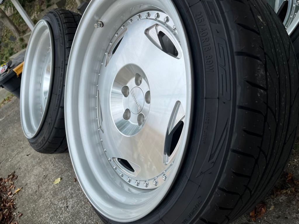 定価45万！ i.force  アイフォース　18インチ PCD100 5穴 Yahoo!オークション - i.force i-force アイフォース FD-11SM 美品 深