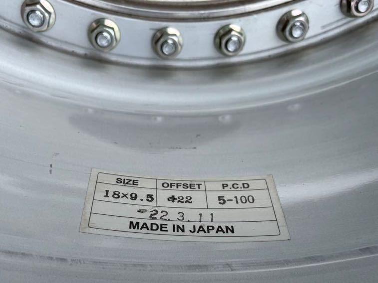i.force FD-50HD 18inch 9.5j 5/100 アイフォース 鍛造ホイール