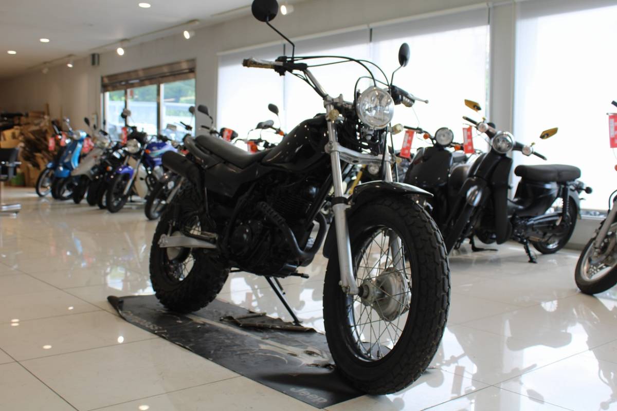 ヤマハ/TW200/2JL/4ストロークエンジン/キャブレター/カスタムグリップ/ブラック/200cc/現車確認、試乗歓迎