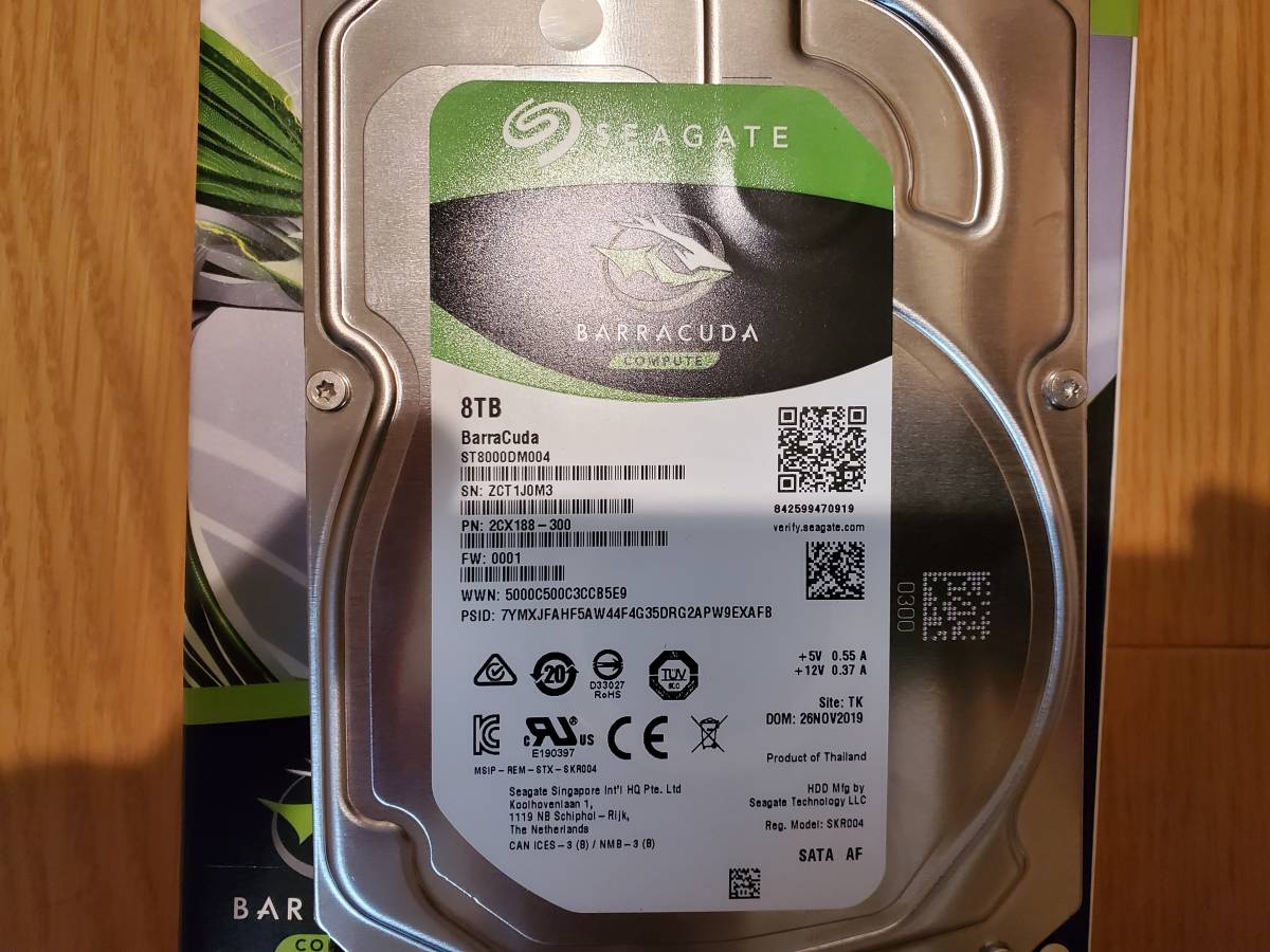 ST8000DM004 Seagate 8TB SATA BarraCuda Hard - 256MB Drive HDD 6.0