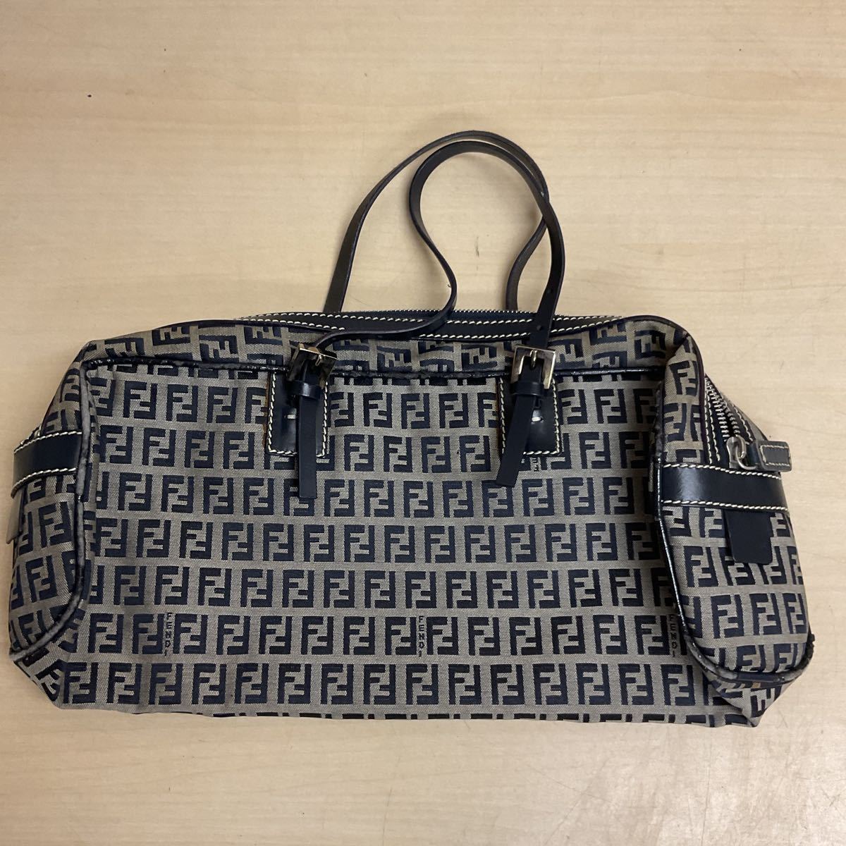 フェンディ FENDI ズッカ柄 ミニボストン ボストンバッグ ミニボストン 