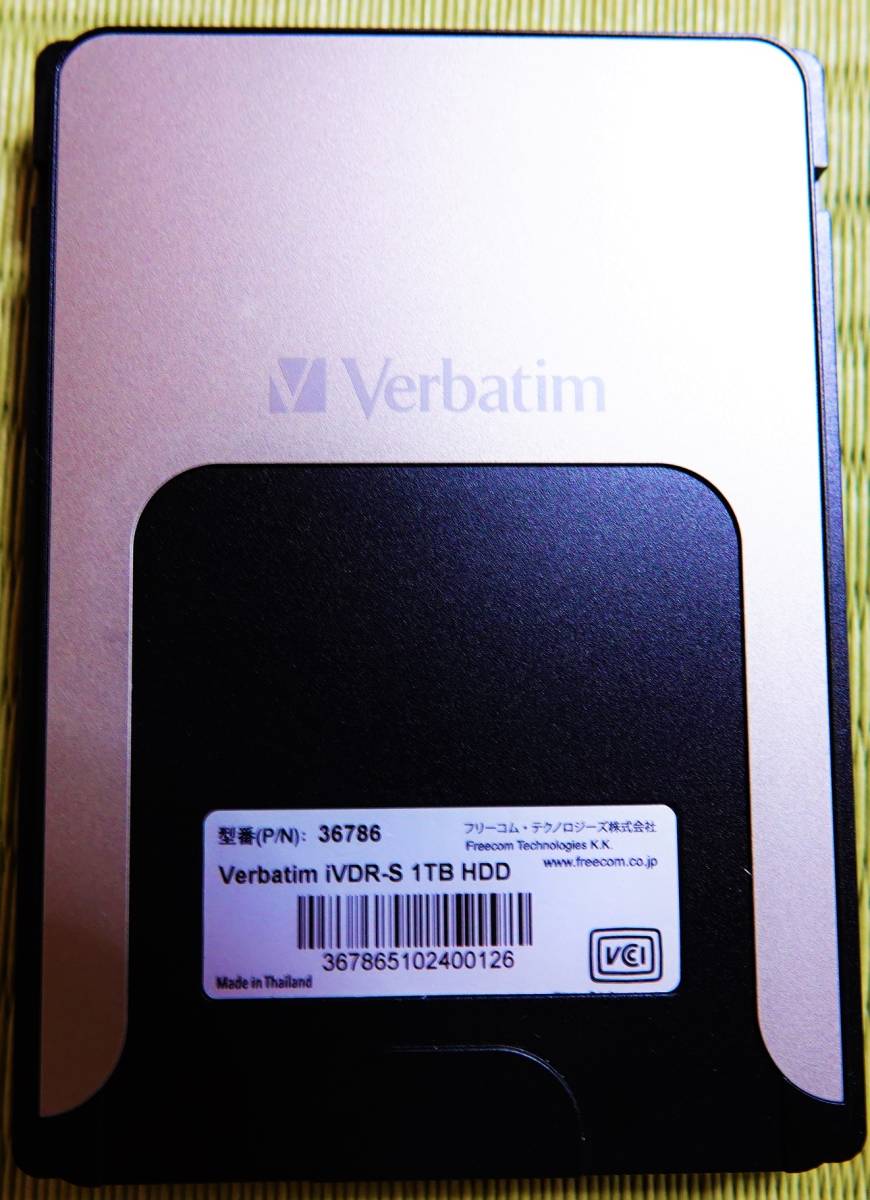 Verbatim iVDR-S HDD 1TB カセットハードディスク 【公式通販】