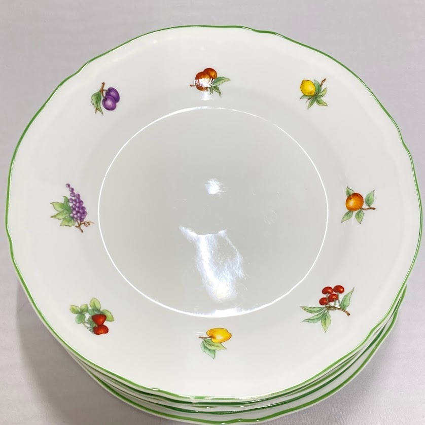 リチャードジノリ フルーツ柄 プレート 25cm 4枚セット Richard Ginori