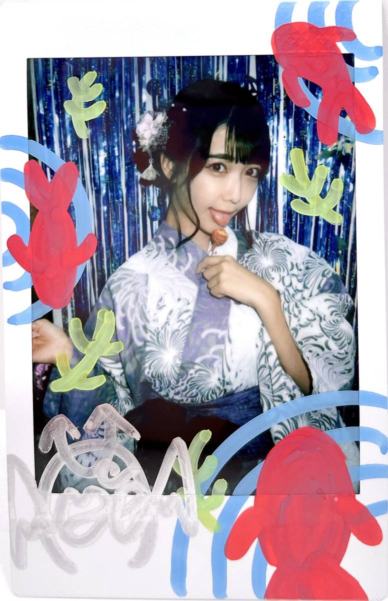 【 夏のデコチェキ 】　#2i2 天羽希純　きすみん　直筆サイン入りチェキ　10