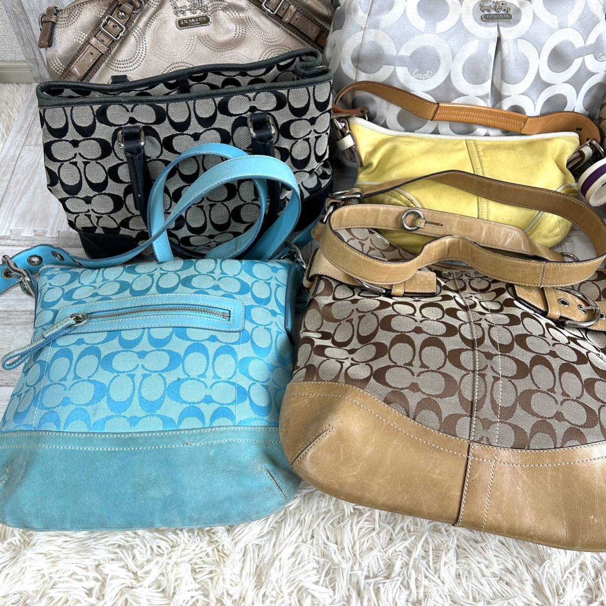 1円 COACH コーチ 10点まとめ売り □ ハンドバッグ ショルダーバッグ 