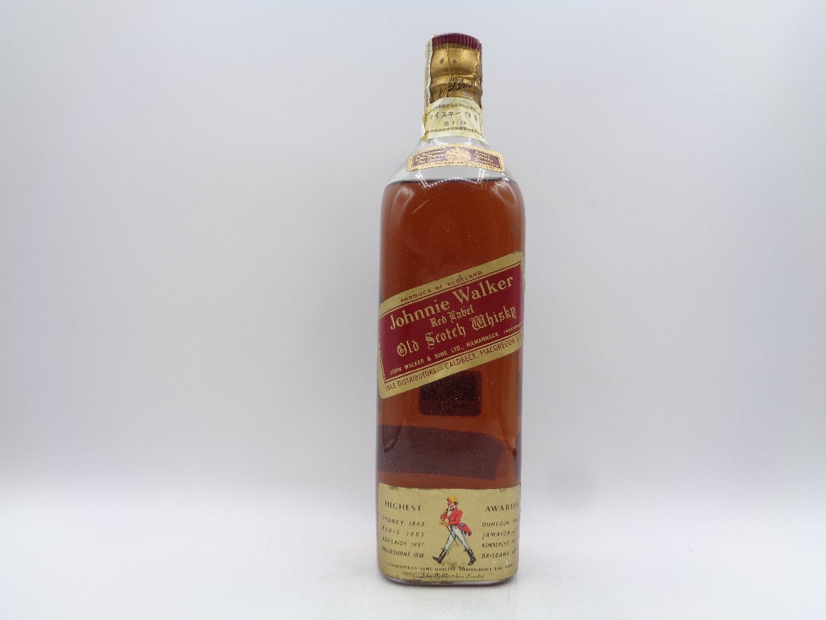 【高品質，送料無料】 JOHNNIE WALKER RED LABEL ジョニー ウォーカー 赤 レッドラベル コルク栓 スコッチ ウイスキー 760ml 43% 古酒 H15106(スコッチ)｜売買されたオークション情報、yahooの商品情報をアーカイブ公開 - オー スコッチ