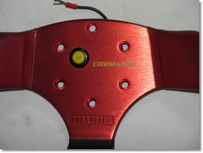 ◇◇MOMO COMMANDO モモ コマンド 34Φ ブラック＆レッド◇◇ COMMANDO