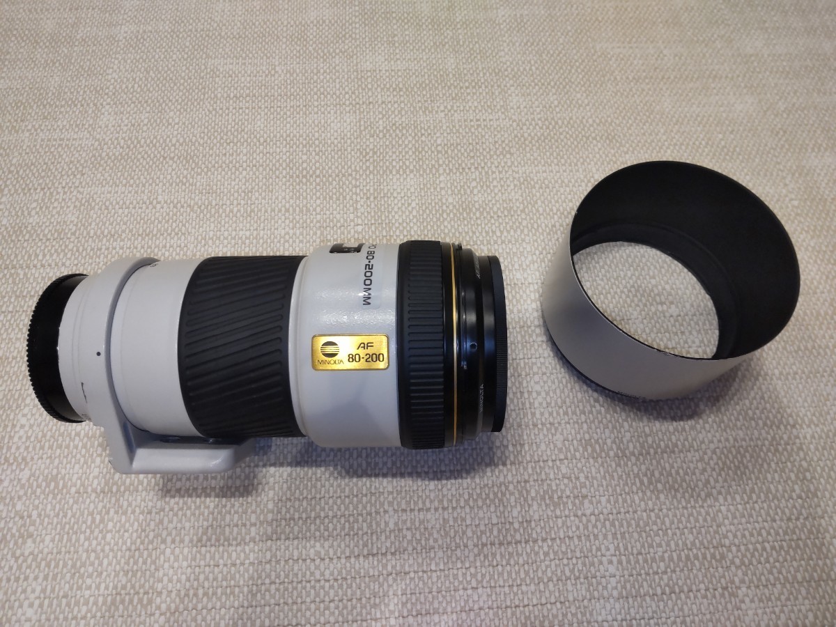 防湿庫保管　MINOLTA　80-200mm f2.8　外観小キズ有り　レンズ内汚れなし 防湿庫保管 MINOLTA 80-200mm f2.8 外観小キズ有り レンズ内汚れなし