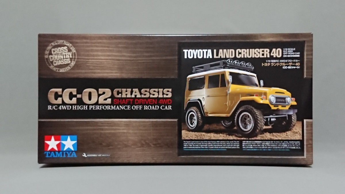 【未使用】タミヤ 1/10RC CC-02シャーシ トヨタ ランドクルーザー 40 