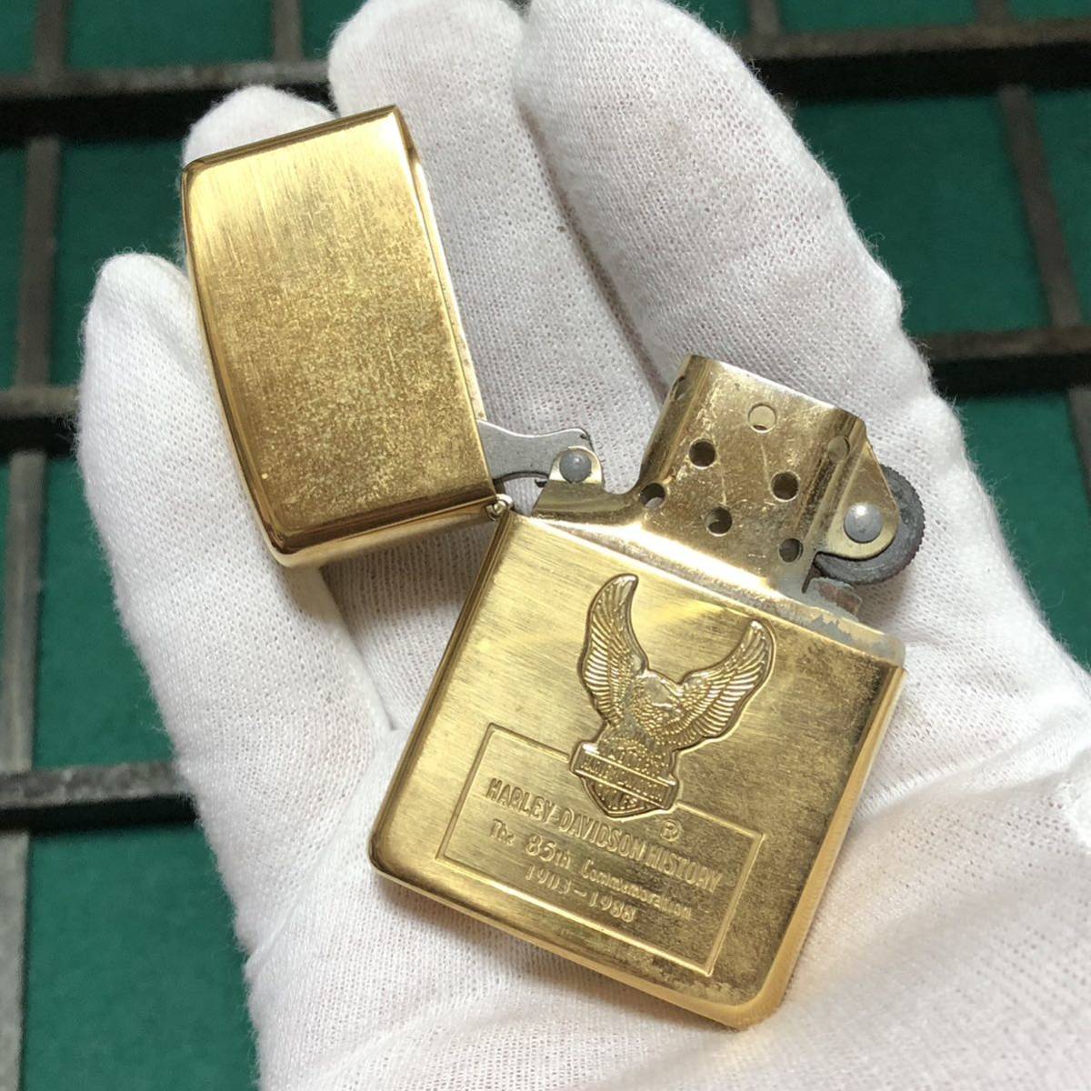 新品保管品3◇ZIPPO ジッポ 1989年 HARLEY DAVIDSON 85周年 ハーレー 