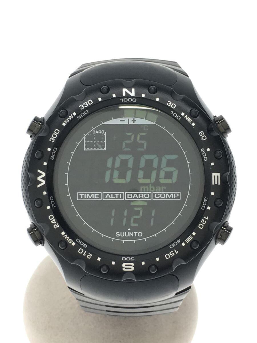 SUUNTO◇腕時計/デジタル/ラバー/BLK/BLK メンズ腕時計 腕時計