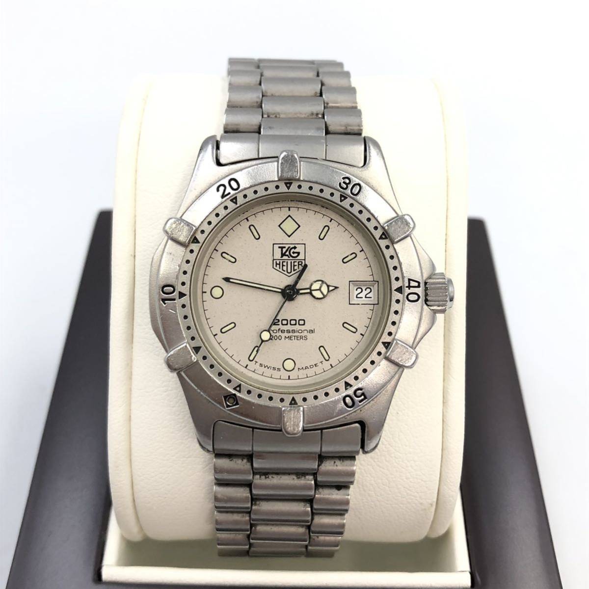【1466】ジャンク品 TAG Heuer本体のみ 9/6JO-G632☆TAG HEUER タグホイヤー/ウォッチ/Watch/シルバーカラー