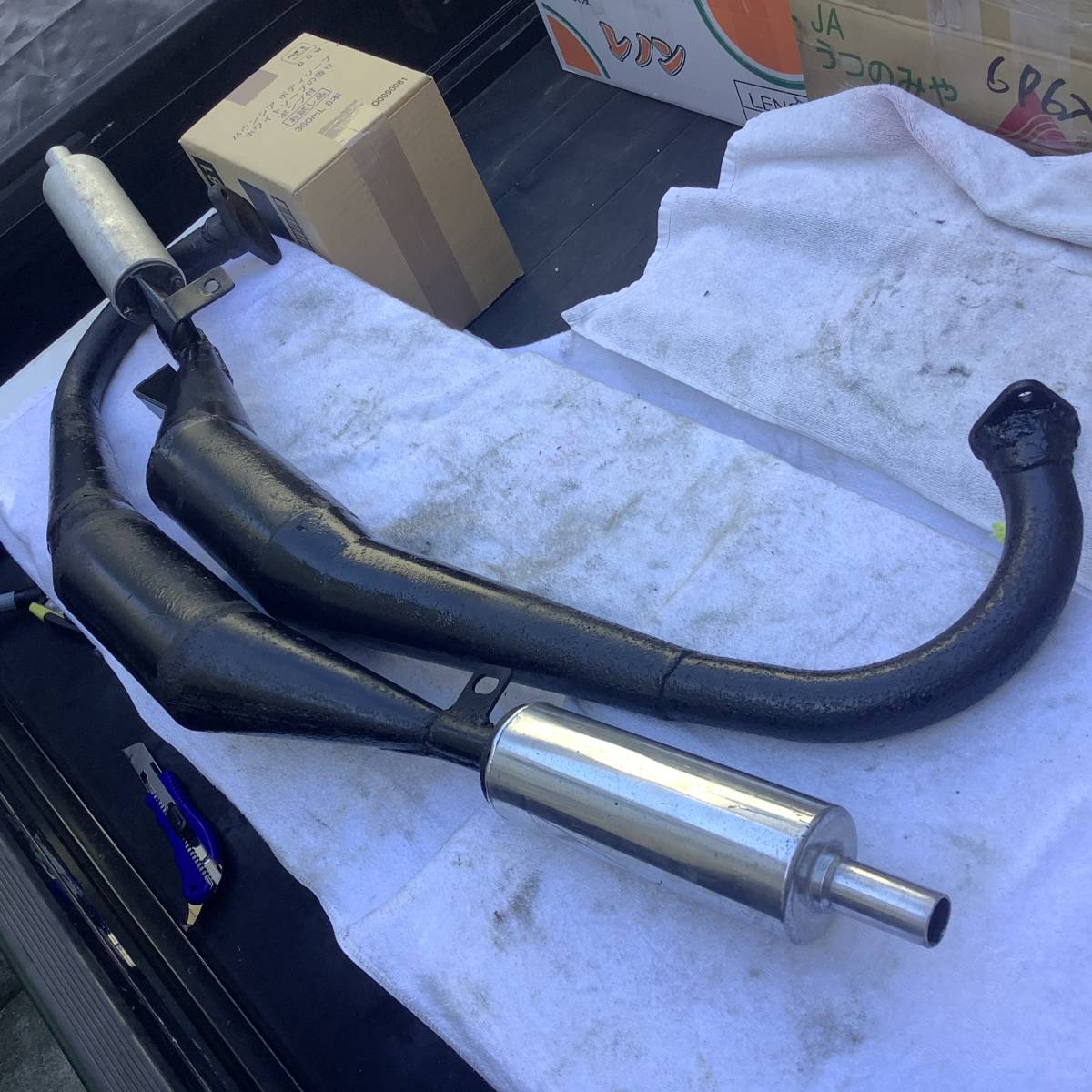 当時 希少 初期 RZ250 RZ350 BEET チャンバー ビックサイレンサー 検