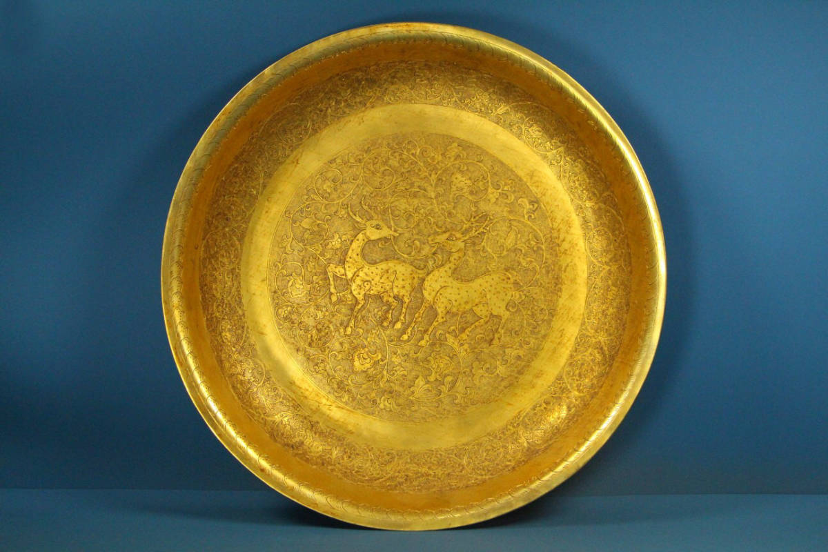 大得価，定番人気 超珍館蔵 銅製 塗金 生財有路紋 果盤 置物 古賞物 古美術品 稀少珍蔵品(銅製)｜売買されたオークション情報、yahooの商品情報をアーカイブ公開 - オークファン その他