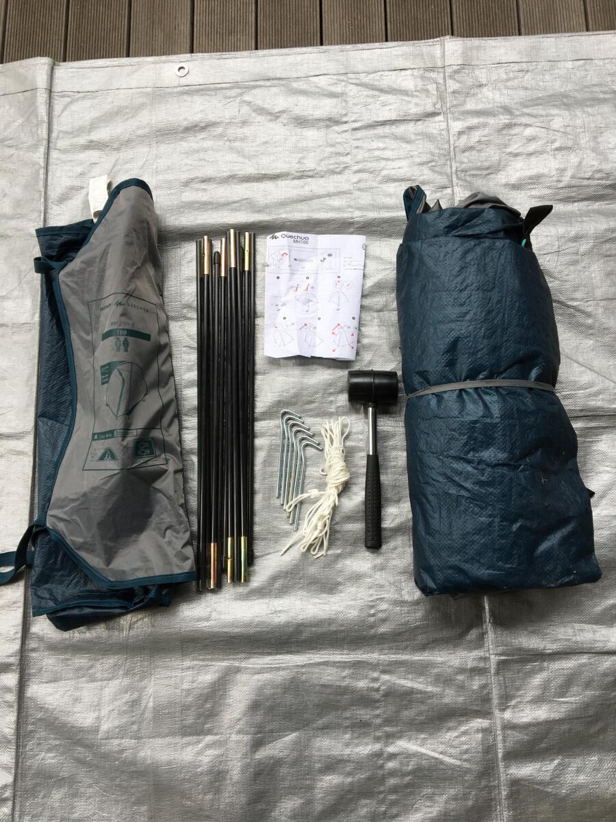 MH100 キャンプ テント QUECHUA (ケシュア) Fresh＆Black 0 2人用