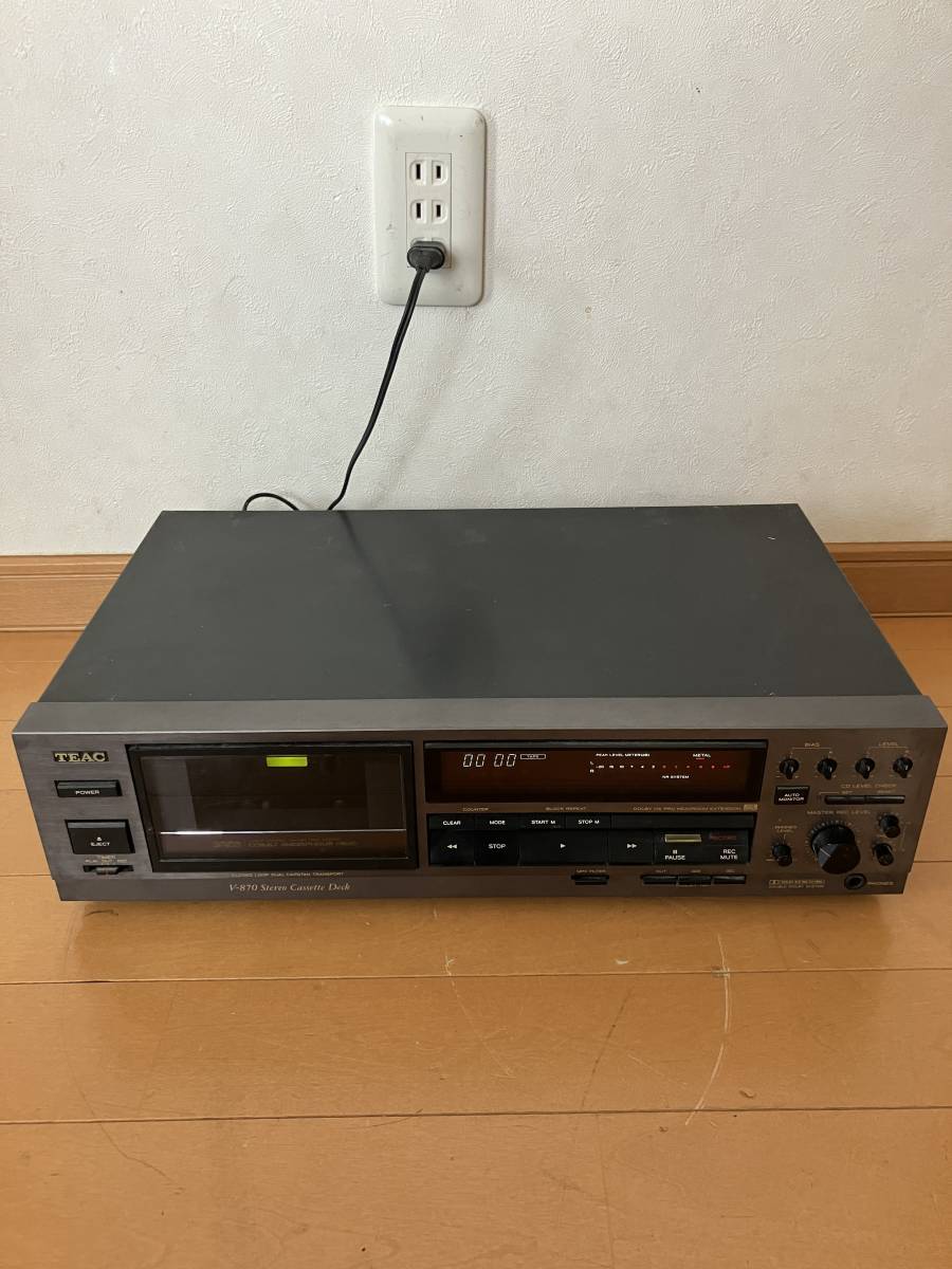 TEAC V-870 - Yahoo!オークション Cassette Deck ティアック カセット TEAC V-870 - Yahoo!オークション Cassette Deck ティアック カセット