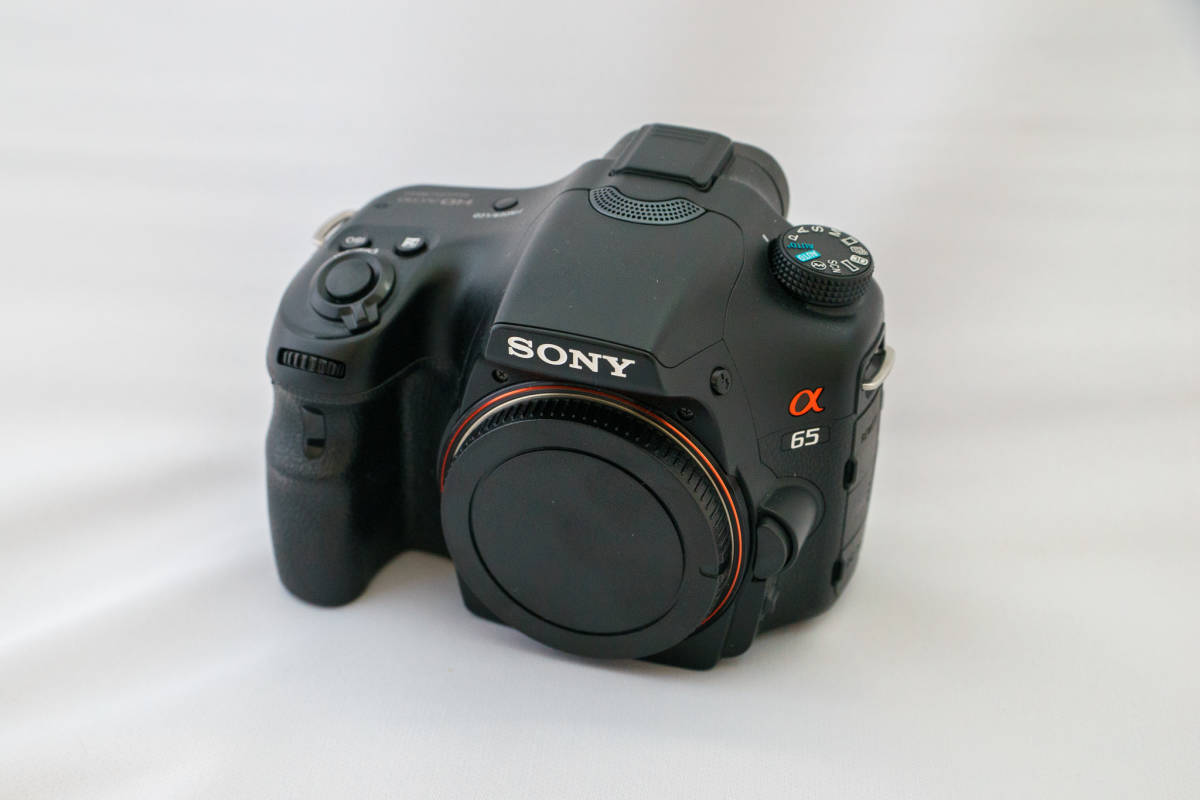 ソニー α65 (SLT-A65V) ボディ + 充電池(計6個)