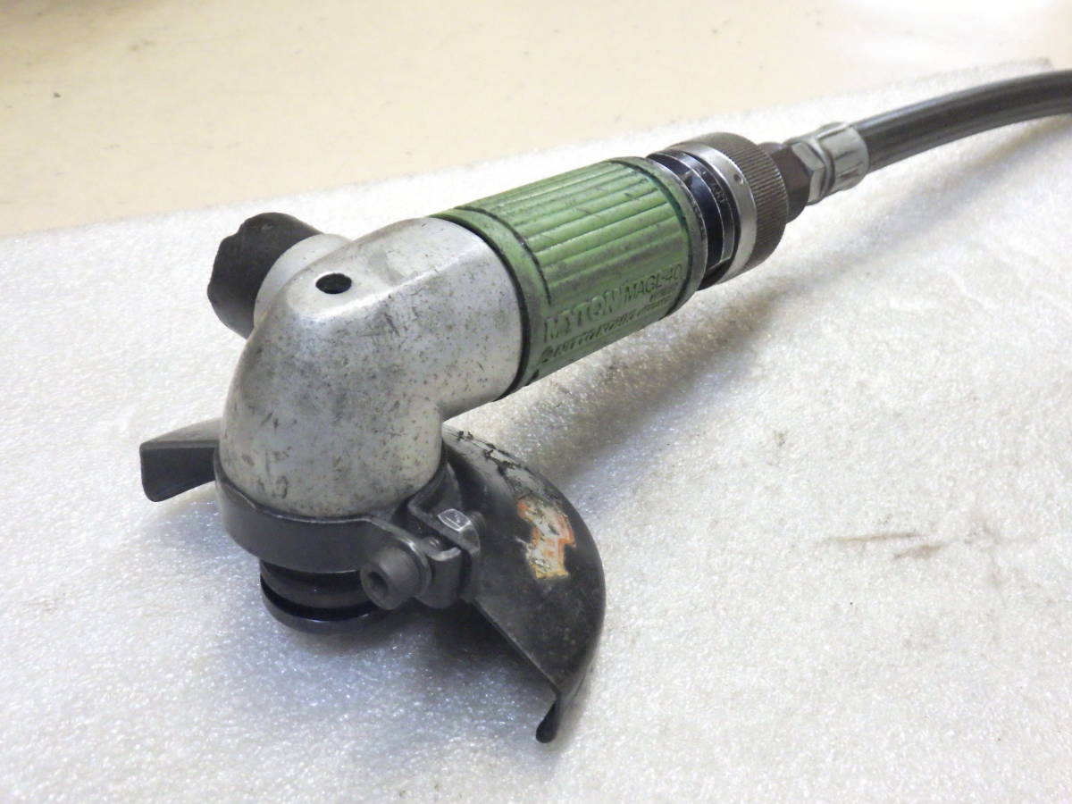 日東工器 MAGL-40 エアーサンダー 100㎜ 空気式グラインダ マイトン MYTON 中古