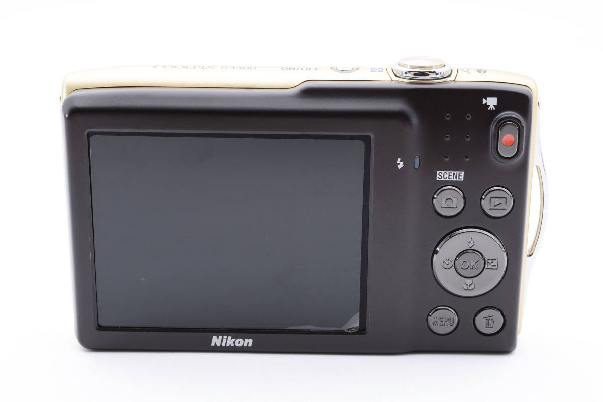 ☆動作正常☆ Nikon COOLPIX S3300 ゴールド 元箱付き ニコン