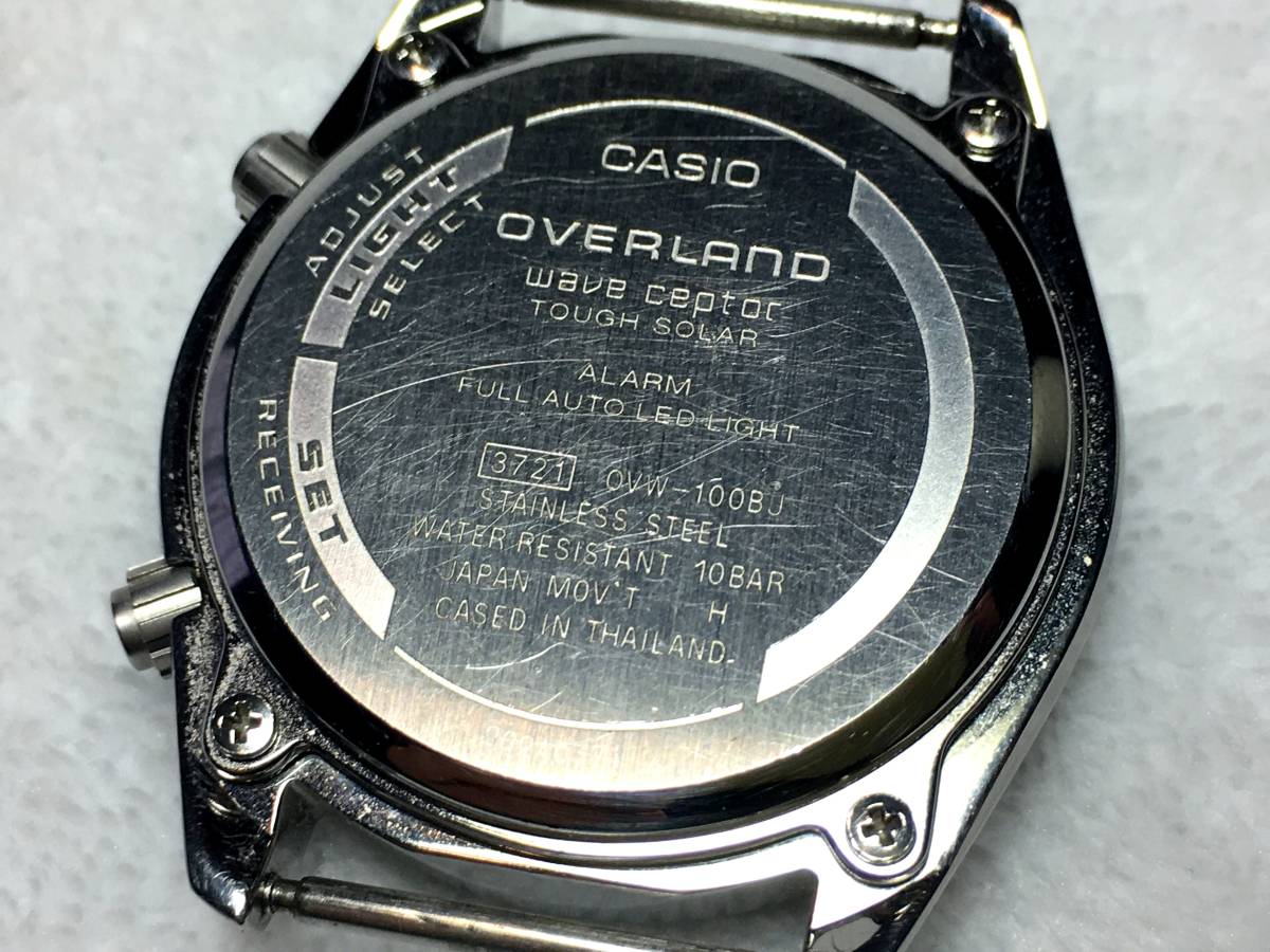 CASIO OVERLAND 電波 ソーラー OVW-100BJ WTS ミリタリー カーキ NATO 