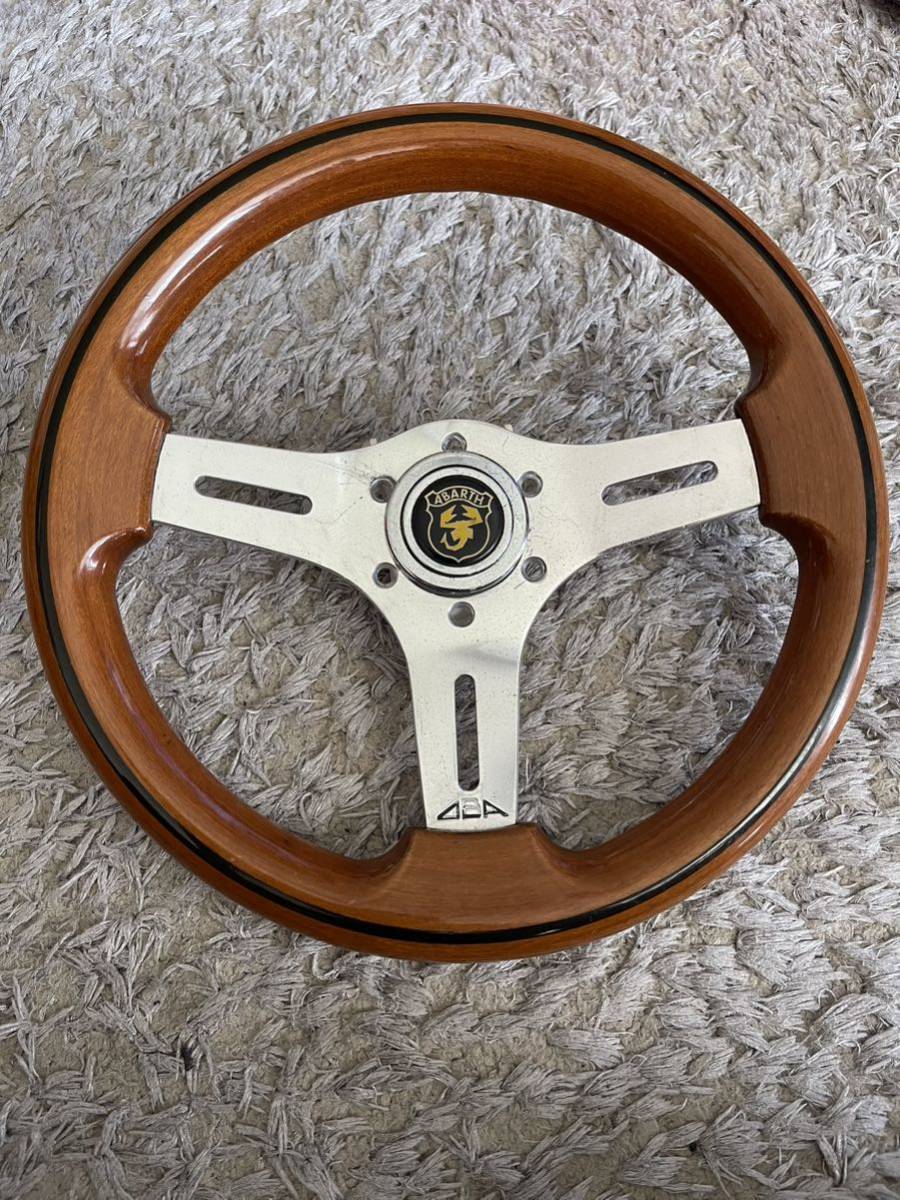【中古品】O.B.A　ハンドル　木目調 希少】OBA 32.5 ウッドステアリング 美品！割れ無し！当時物 旧車 街道