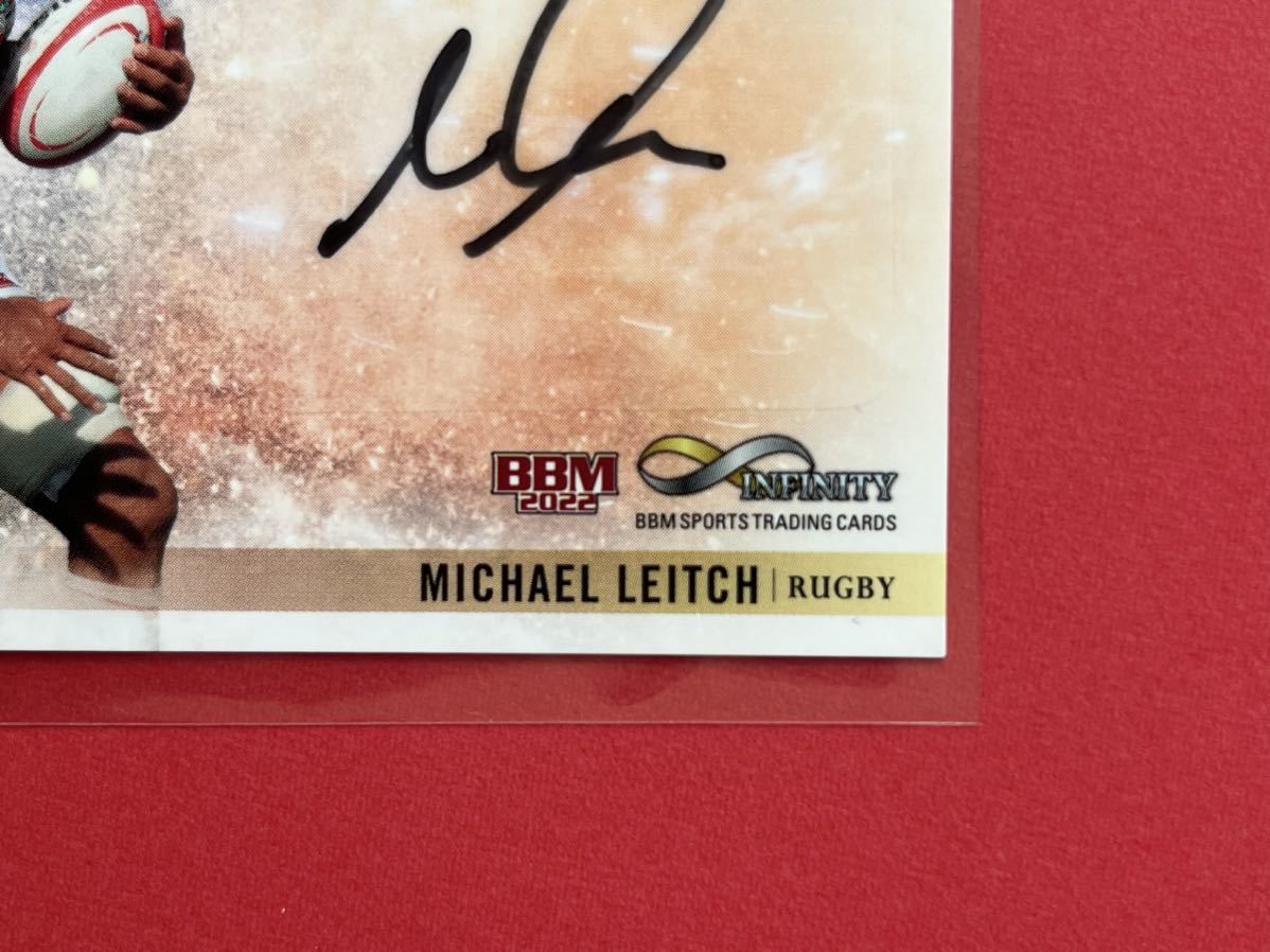 リーチ・マイケル 直筆サインカード 89枚限定BBM2022 INFINITY ラグビーワールドカップ 日本代表 BRAVE BLOSSOMS インフィニティ World Cup_3