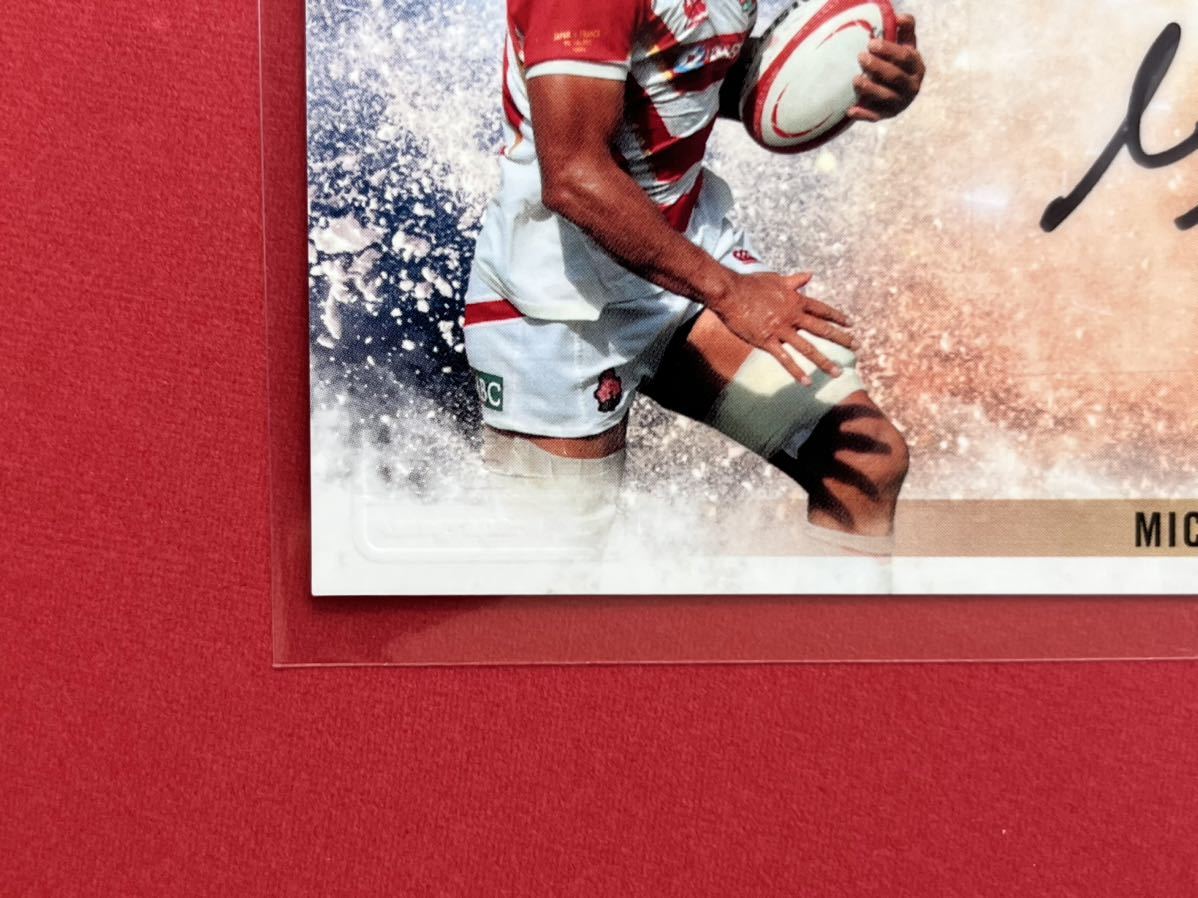 リーチ・マイケル 直筆サインカード 89枚限定BBM2022 INFINITY ラグビーワールドカップ 日本代表 BRAVE BLOSSOMS インフィニティ World Cup_4