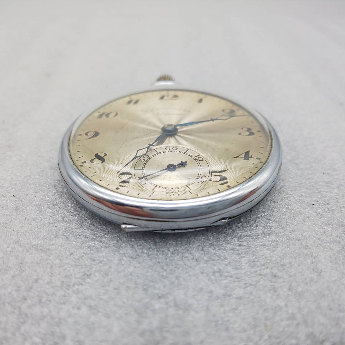 時計 懐中時計 Chronometer Newcome 手巻き 稼働 ジャンク 部品取り(手  