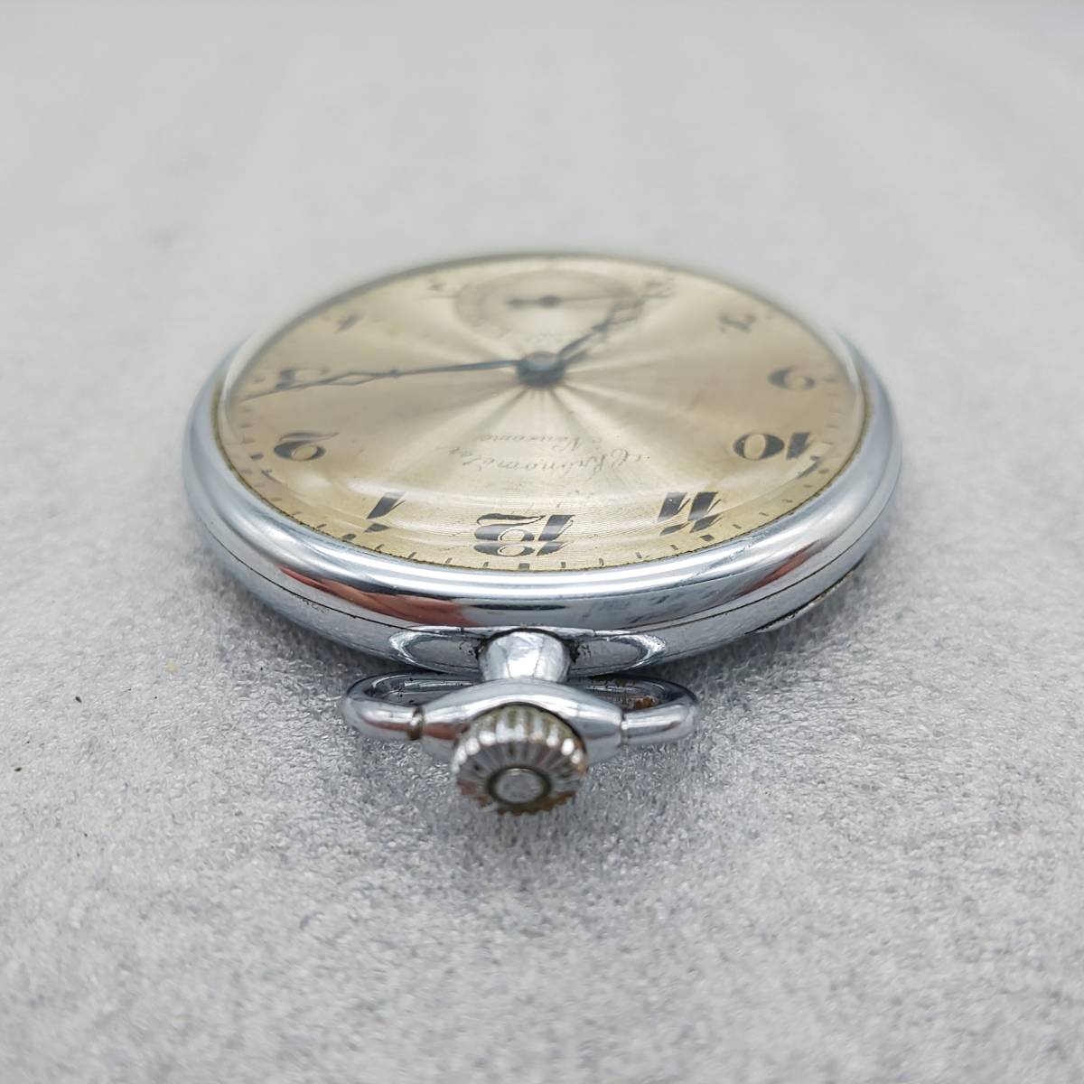 時計 懐中時計 Chronometer Newcome 手巻き 稼働 ジャンク 部品取り(手  