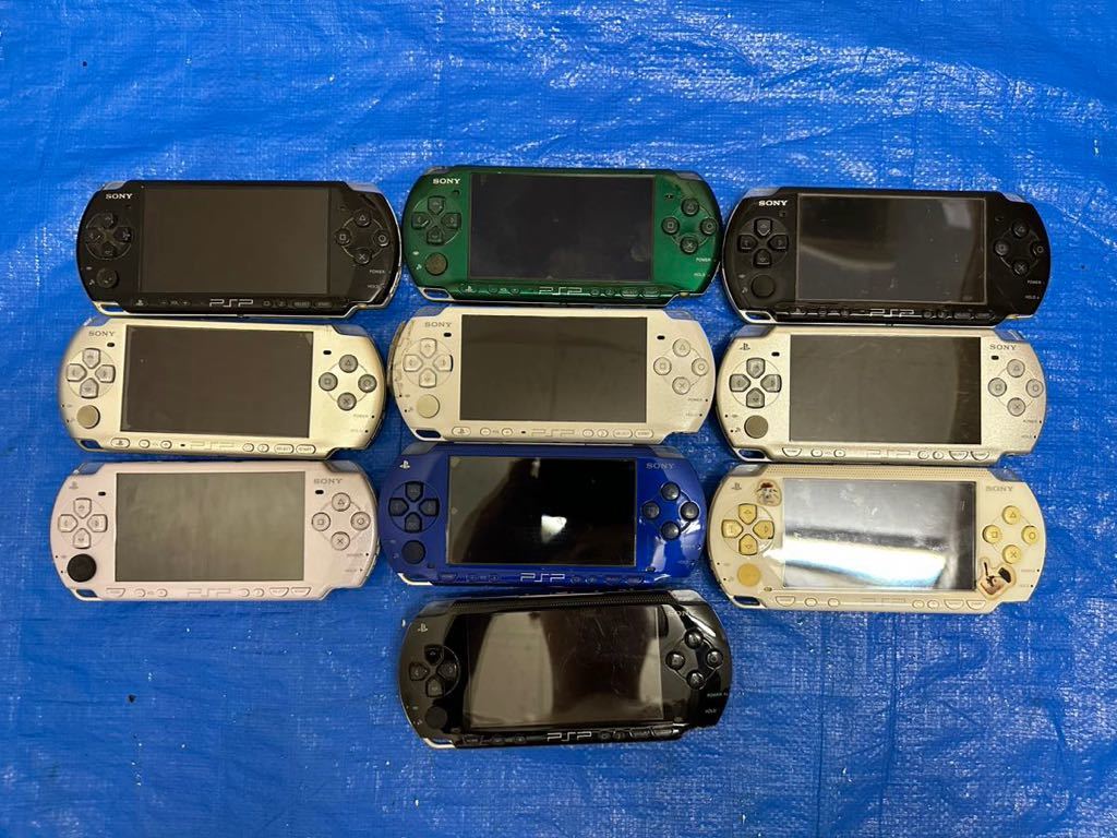 PSP 本体 PSP-3000番5台 +2000番2台+1000番3台　10台まとめ売り　未確認　ジャンク扱い