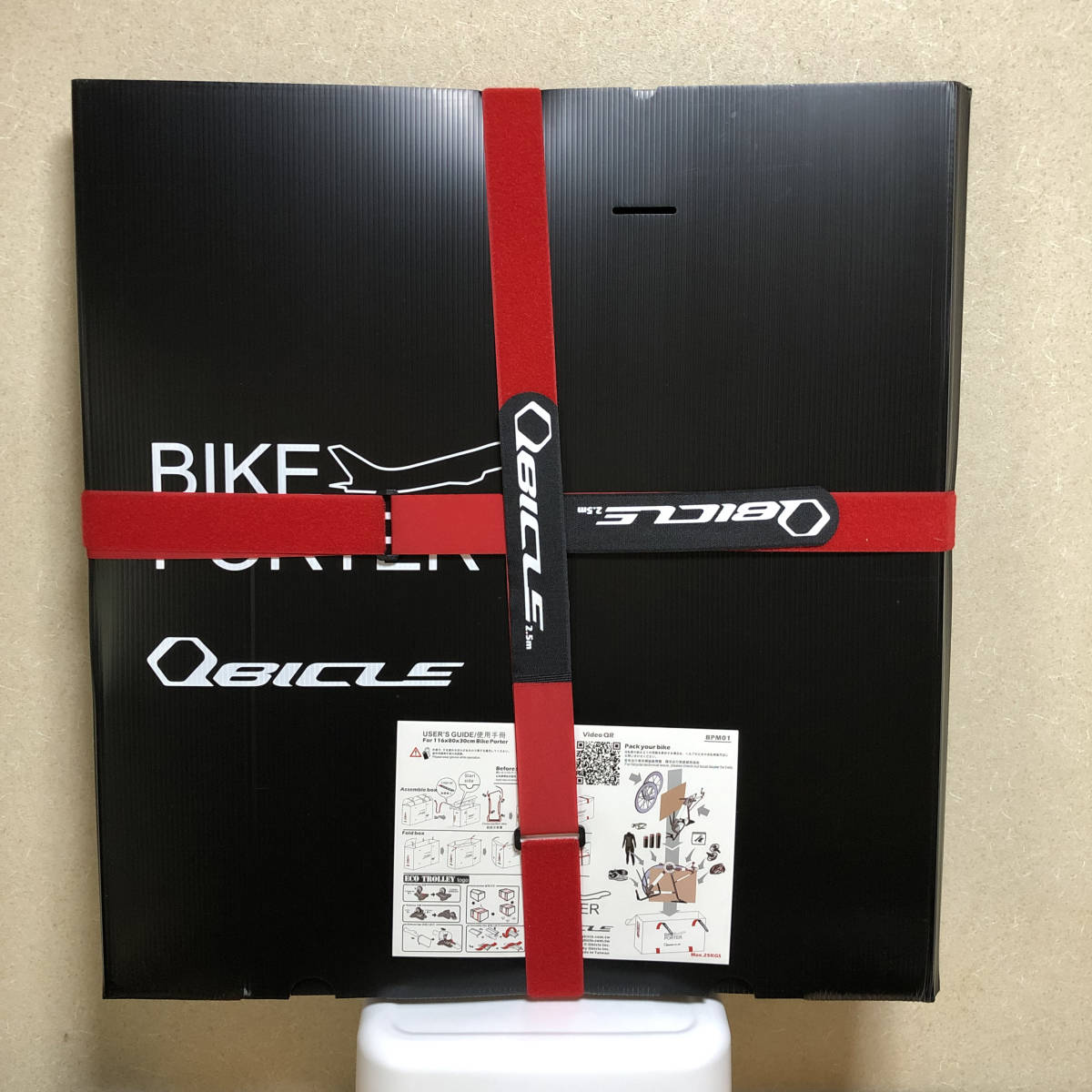 QBICLE BIKE POTER STD バイクポーター スタンダード バッグ キャスター　3点セット【未使用】