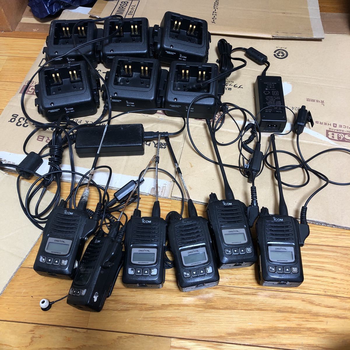 ICOM IC-DU65C 6点/icom BC-161充電器 6点 未確認ジャンク扱い 【公式