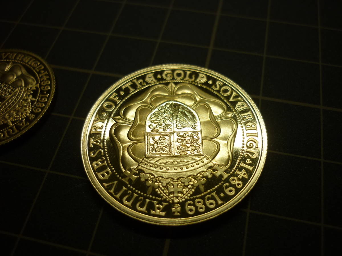 ソブリン金貨 500周年記念 1489-1989 プルーフコイン 3種セット K22/22 