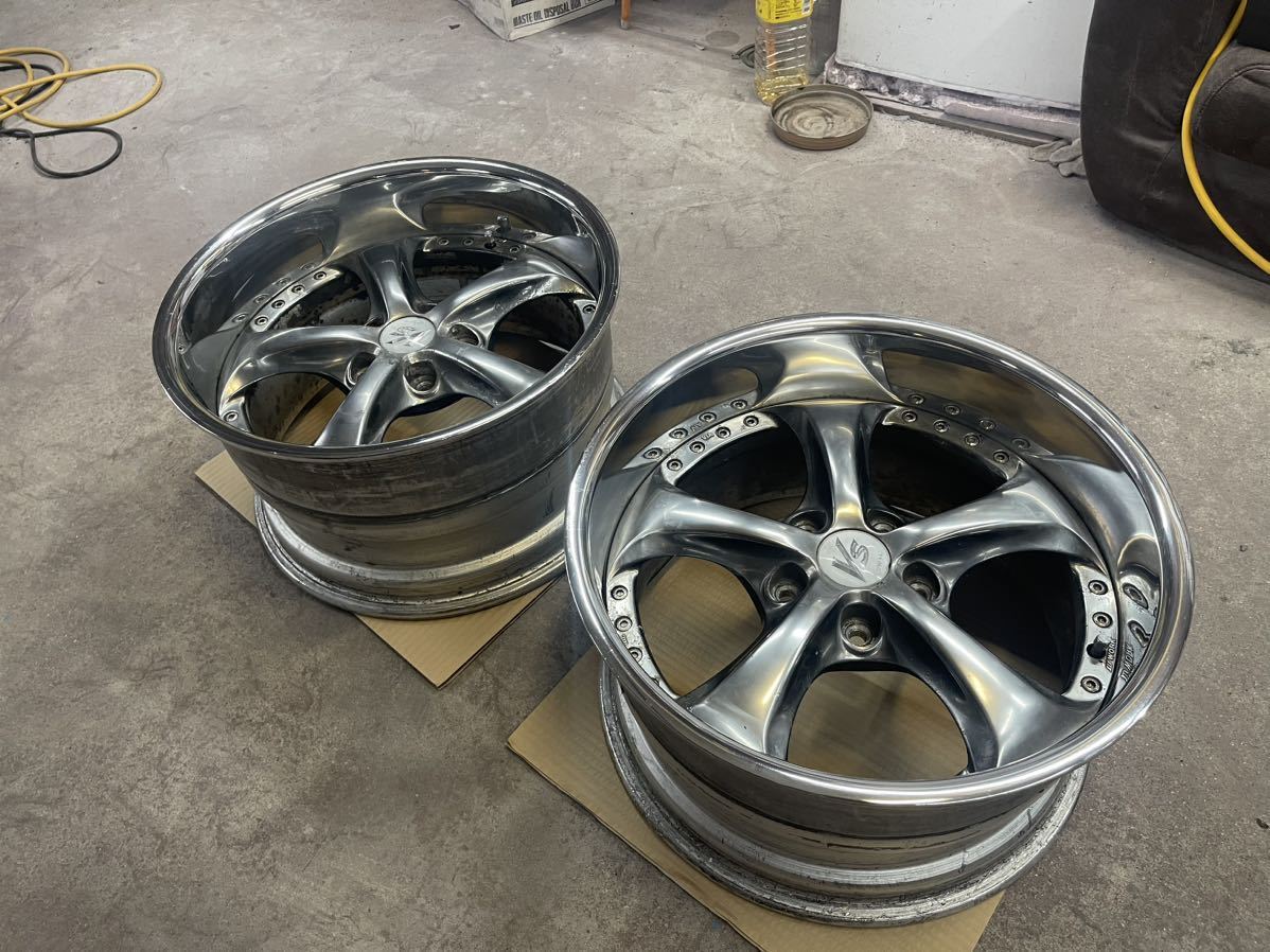 深リム 絶版 WORK ワーク VS-KF 17インチ 9.5j 深さ約95mm 5H PCD114.3