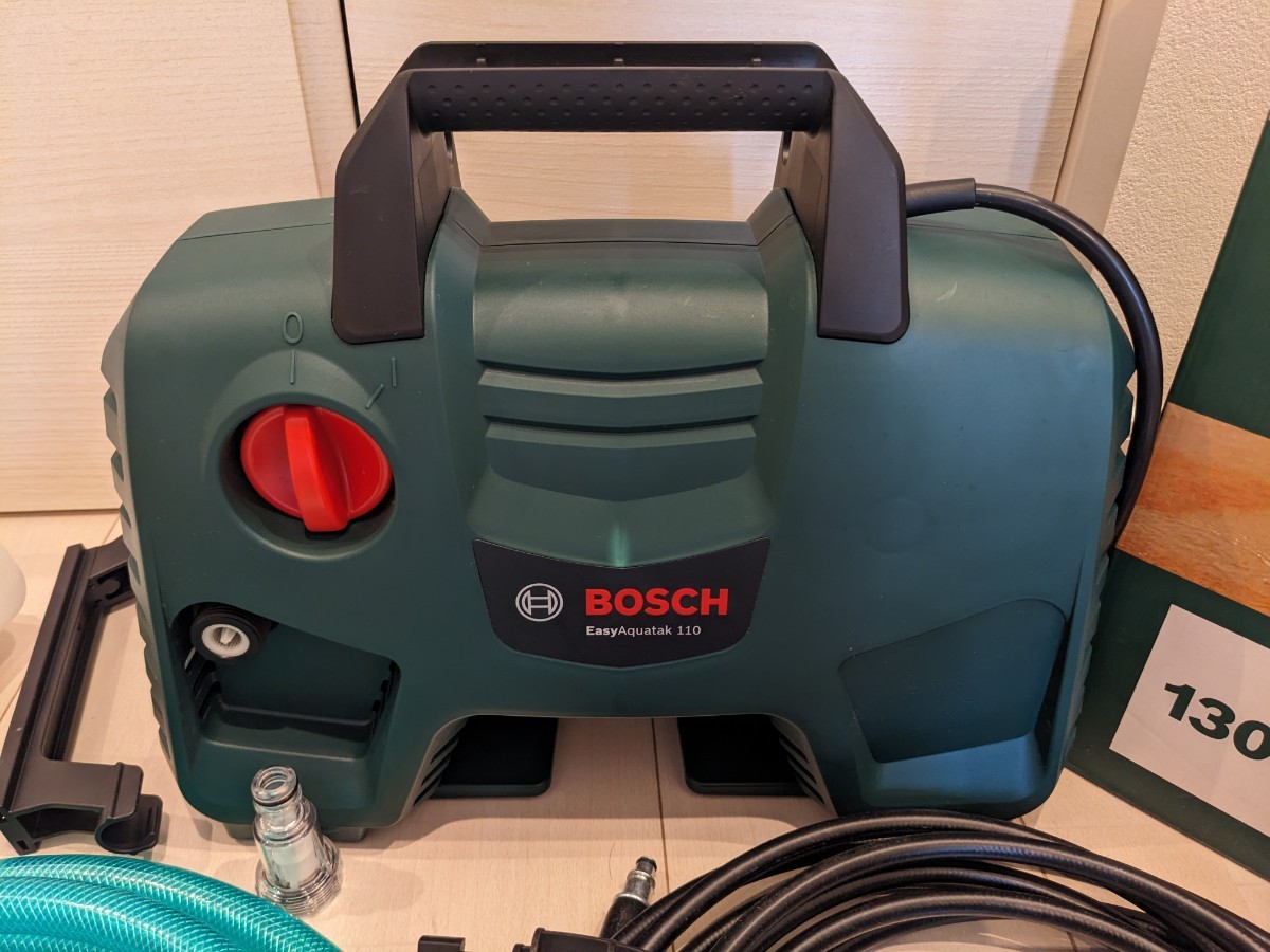 ボッシュ(BOSCH) 高圧洗浄機 1300W EA110 DIY 洗車 2回使用のみ_2