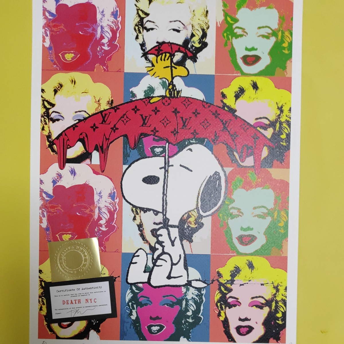 NYC スヌーピー DEATH SNOOPY 世界限定100枚 ルイヴィトン アート