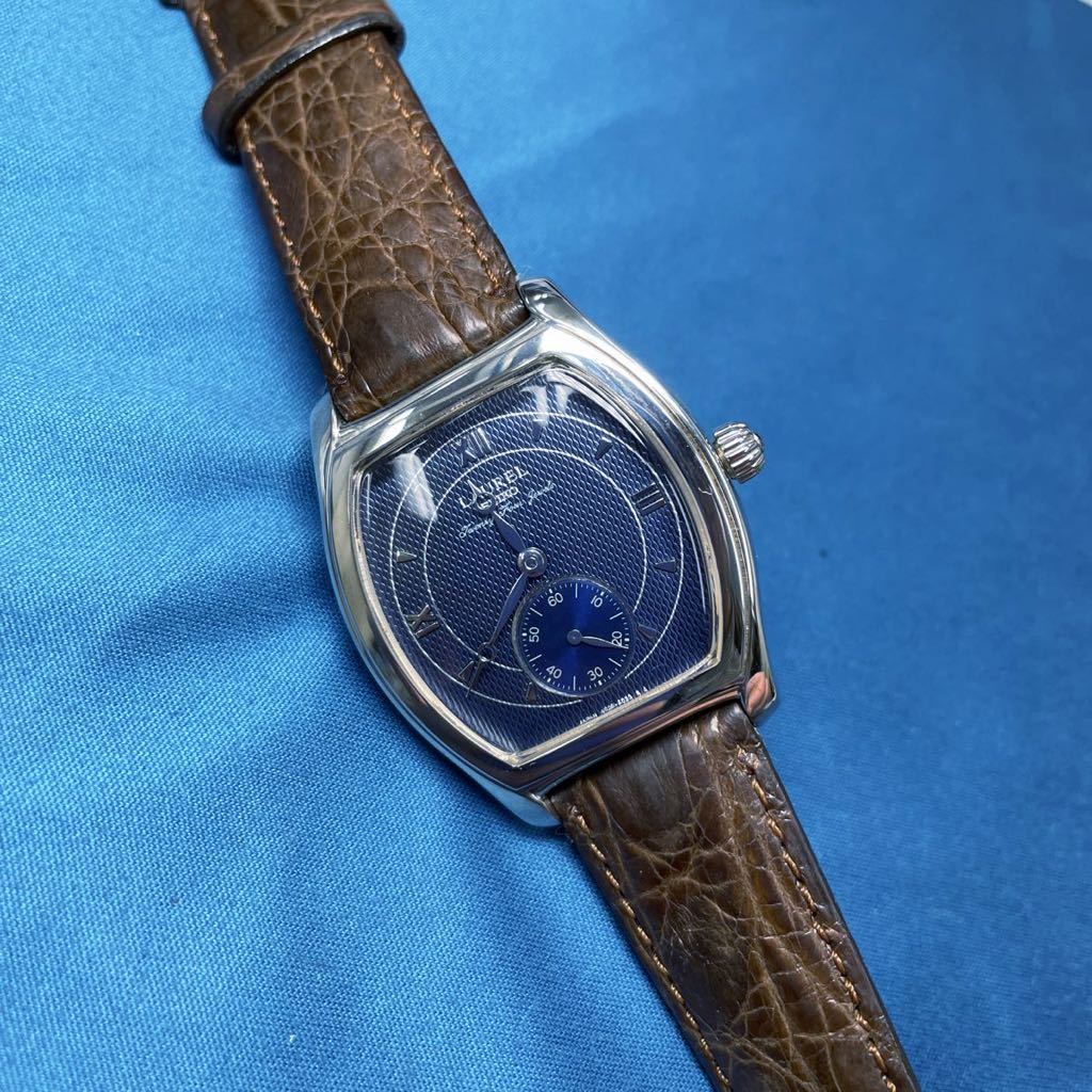 希少美品】SEIKO セイコー LAUREL ローレル SV925 銀無垢 スモセコ 手 