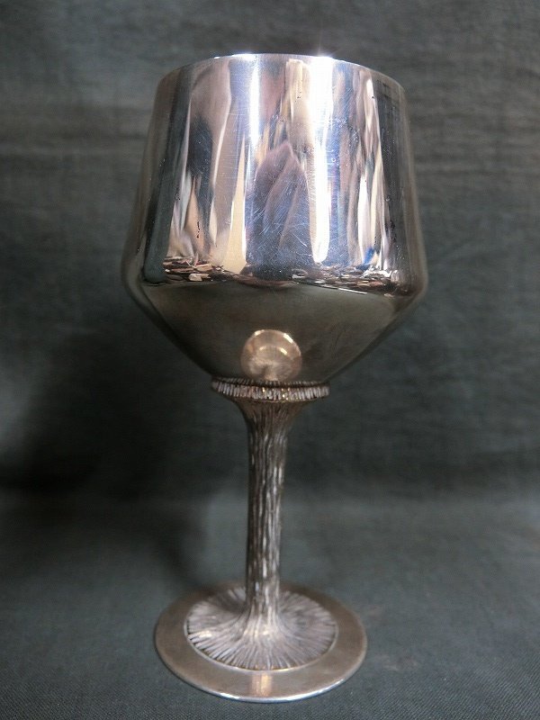 A0207 英国MAPPIN&WEBB 銀製 ホールマーク刻印 ワイングラス 221g