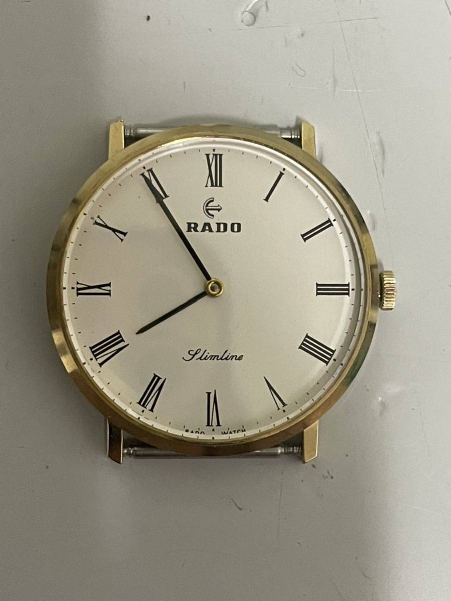 C09019 RADO ラドー Slimline 手巻き メンズ ゴールド ラドー RADO 手
