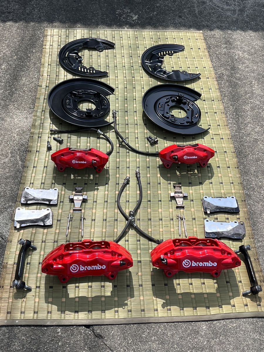 86 ZN6 ZN8純正ブレンボ キャリパーセット バックプレート付き brembo