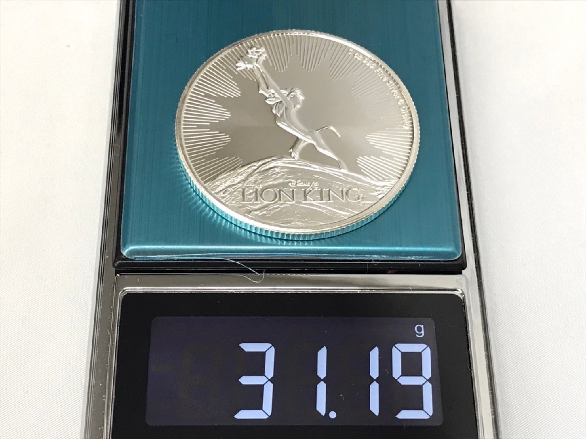 アメリカ 銀貨 2020年 エリザベス2世 Disney ディズニー ライオン 
