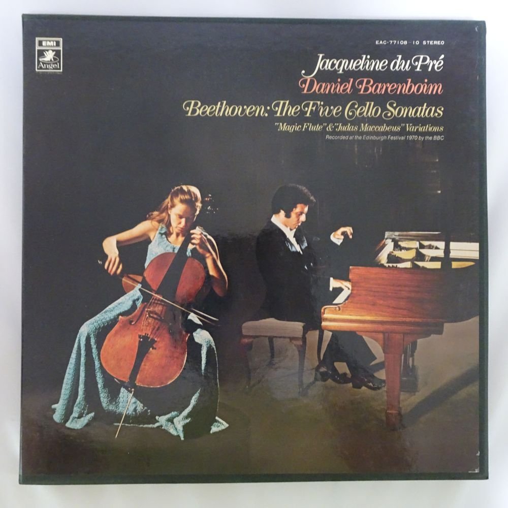 19054461;【国内東芝EMI ANGEL/プロモ白/3LP箱】デュ・プレ/バレンボイム ベートーヴェン/チェロ・ソナタ全集